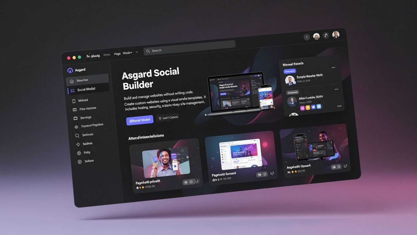 Preview of Asgard Social Builder