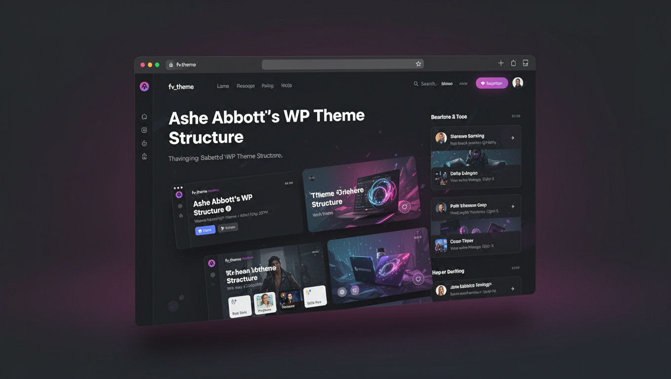 Preview of Ashe Abbott's WP Theme Structure