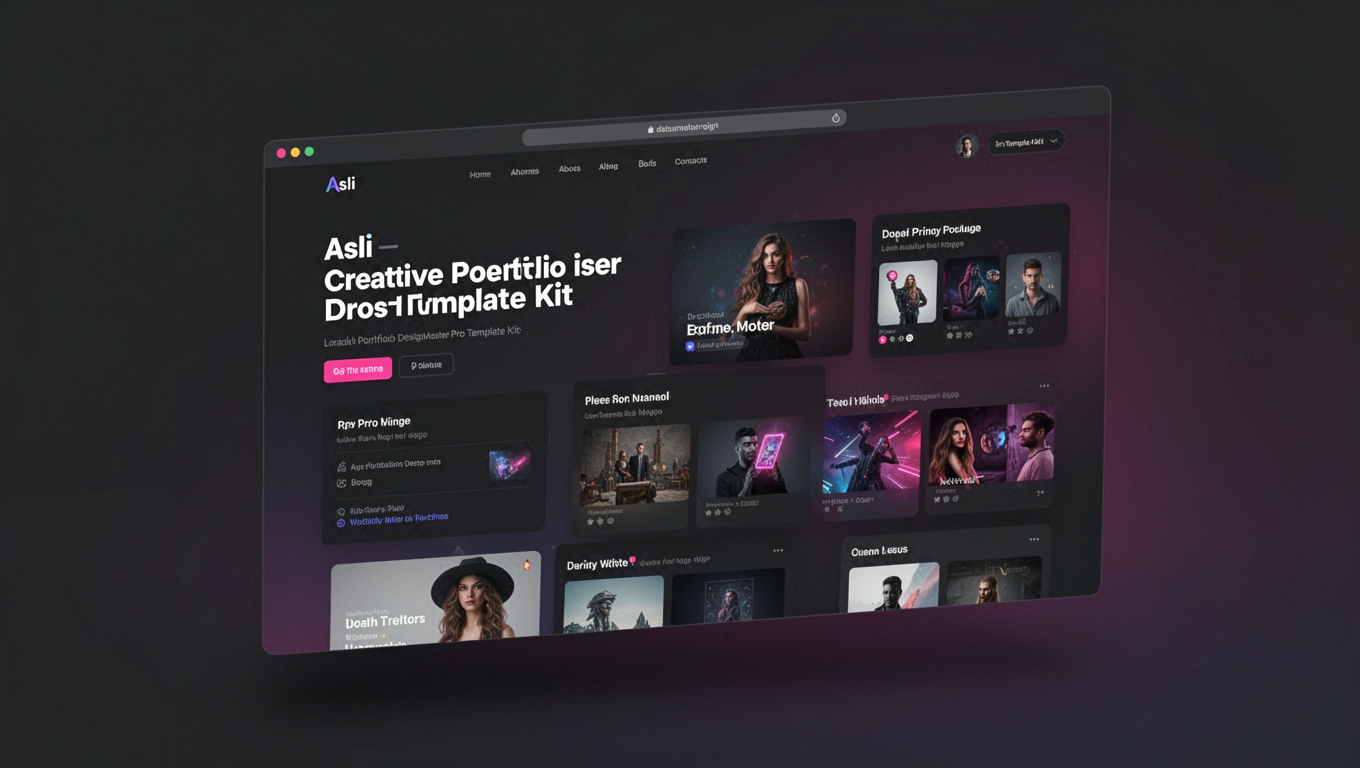 Preview of Asli – Creative Portfolio DesignMaster Pro Template Kit