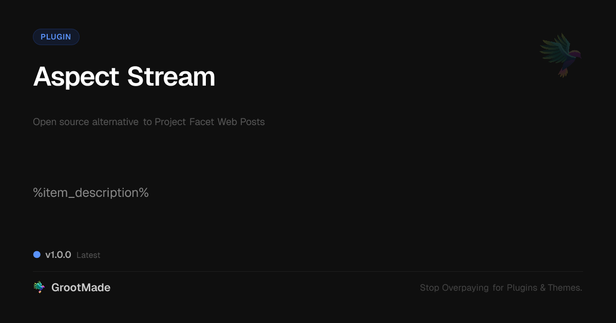 Preview of Aspect Stream