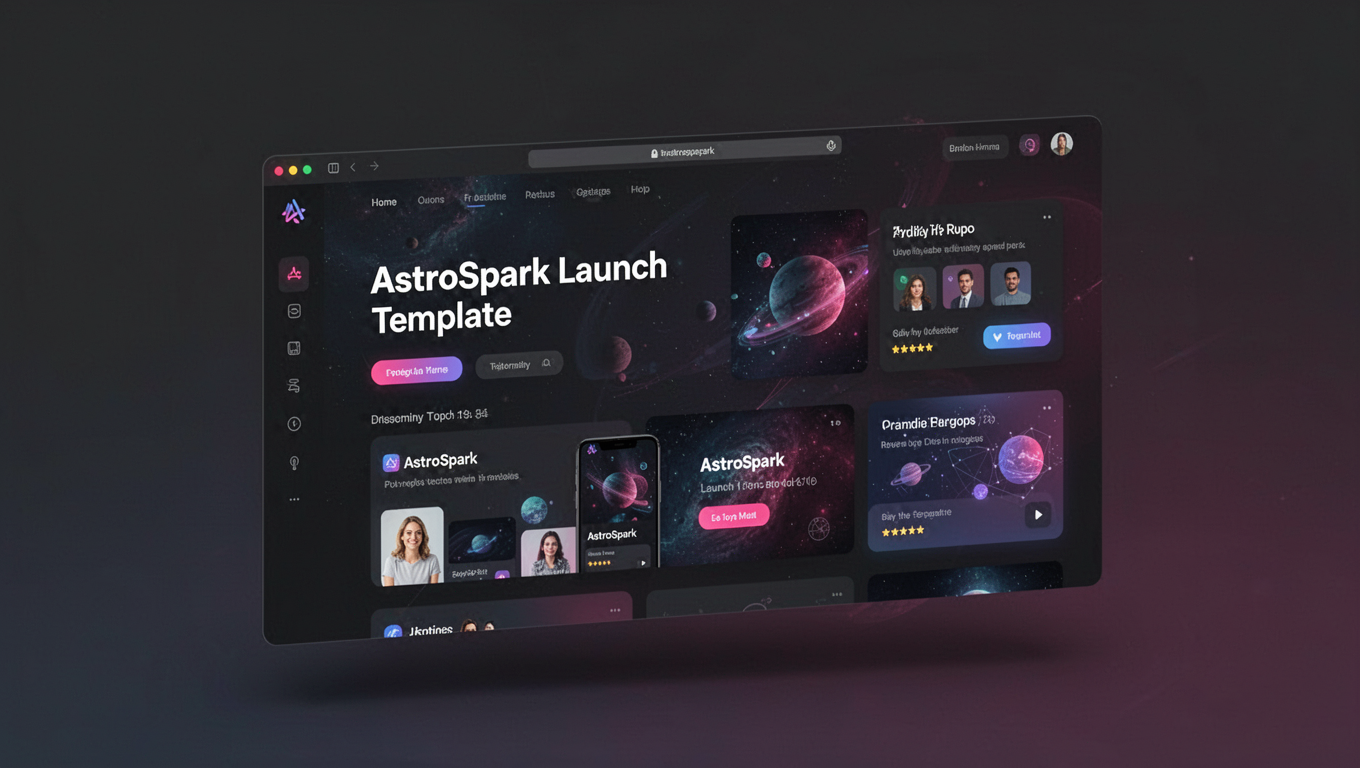 Preview of AstroSpark Launch Template