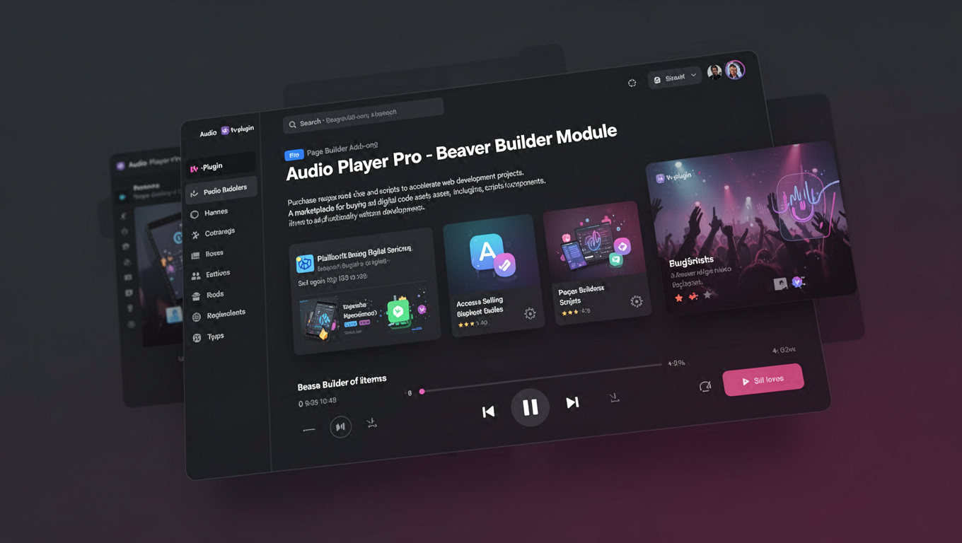 Preview of Audio Player Pro - Beaver Builder Module