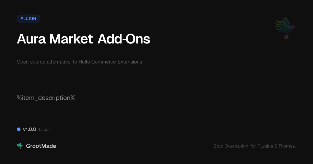 Preview of Aura Market Add‑Ons