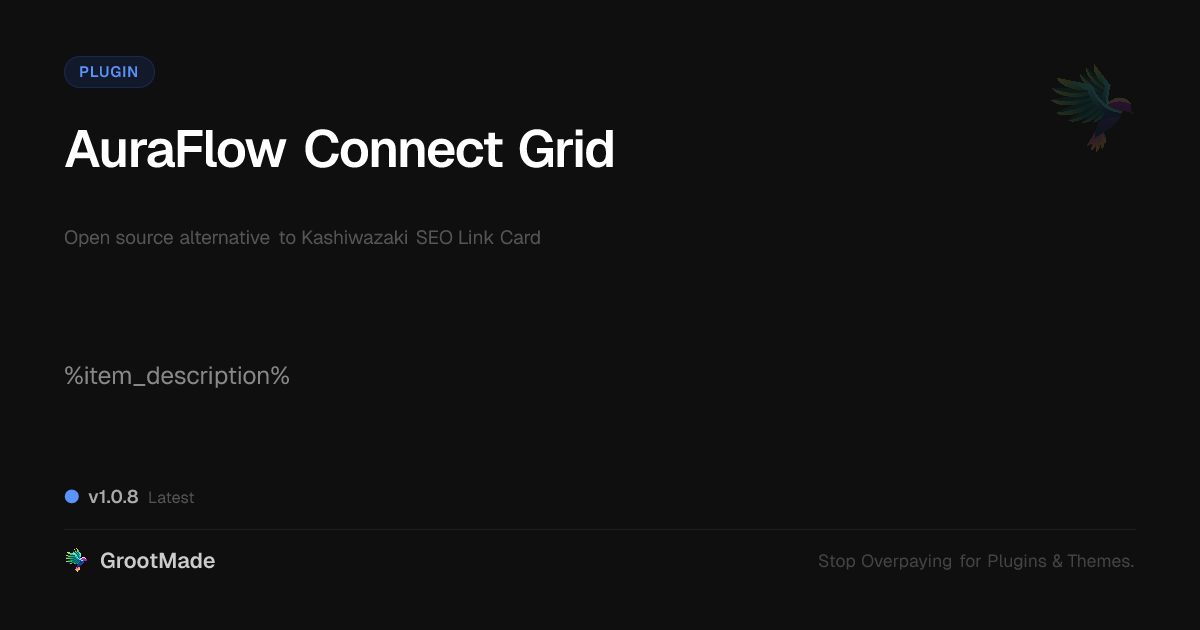 Preview of AuraFlow Connect Grid