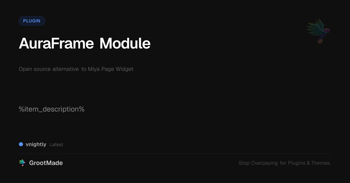 Preview of AuraFrame Module