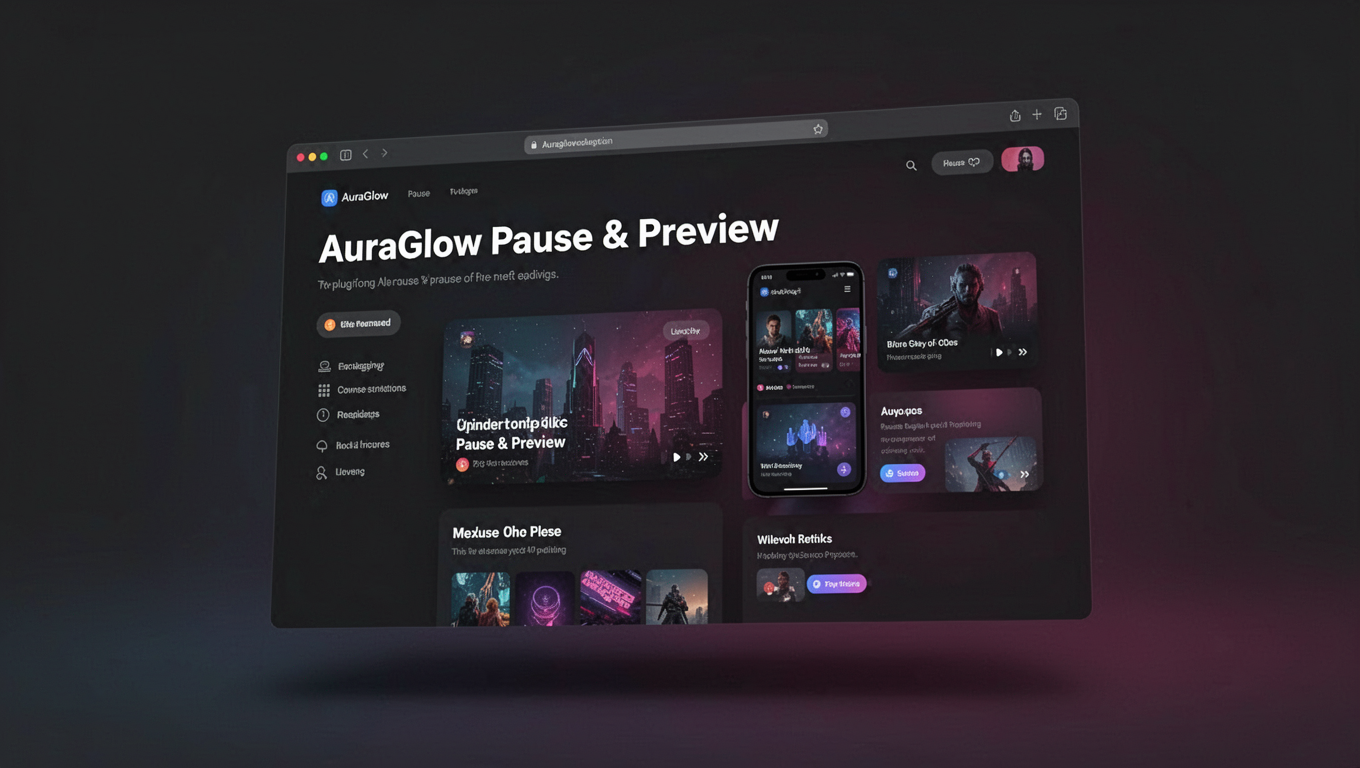 Preview of AuraGlow Pause & Preview