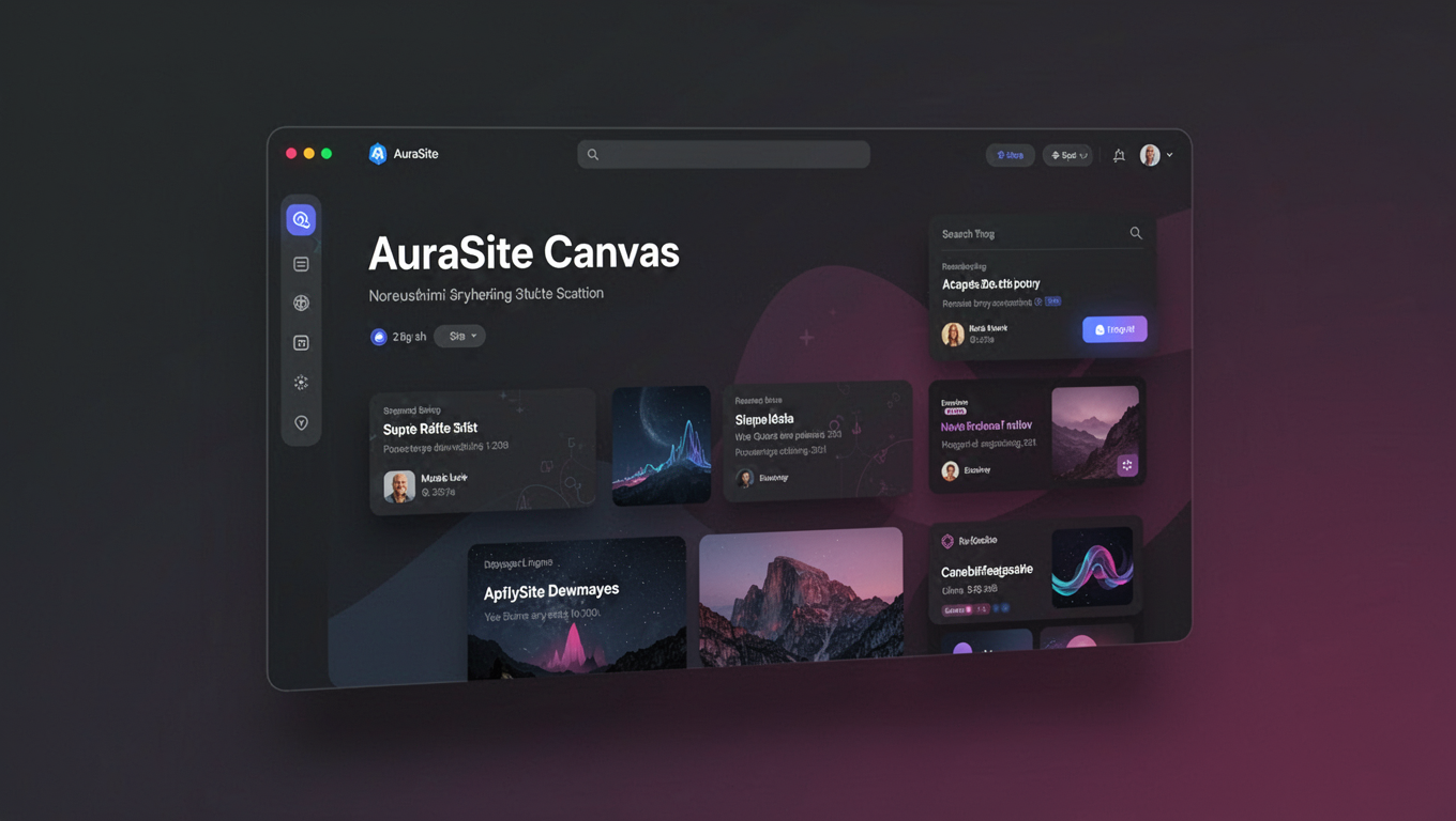 Preview of AuraSite Canvas