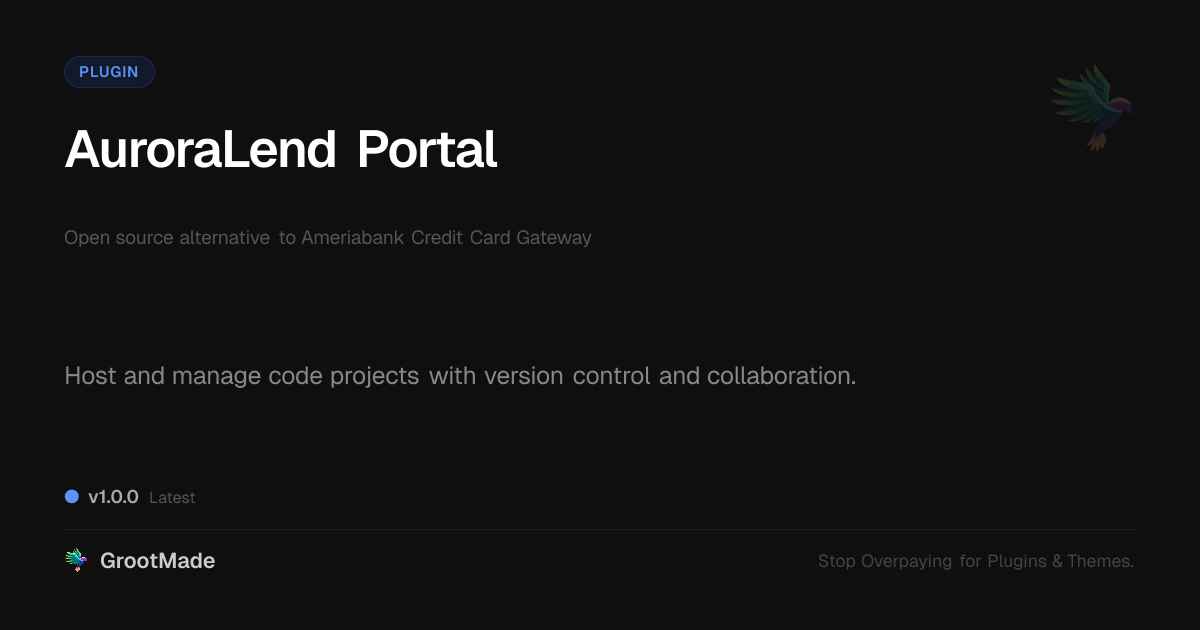 Preview of AuroraLend Portal