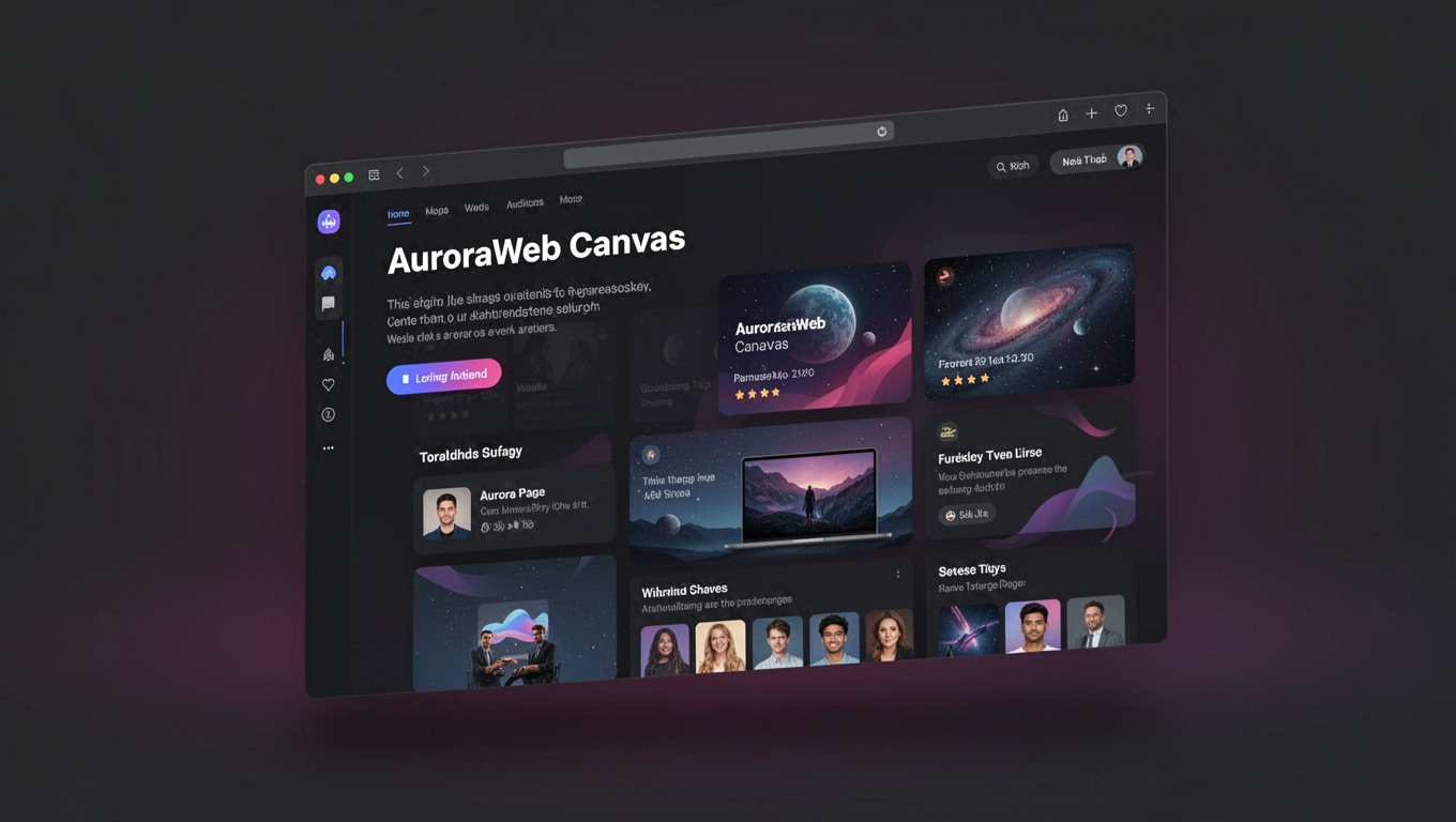 Preview of AuroraWeb Canvas