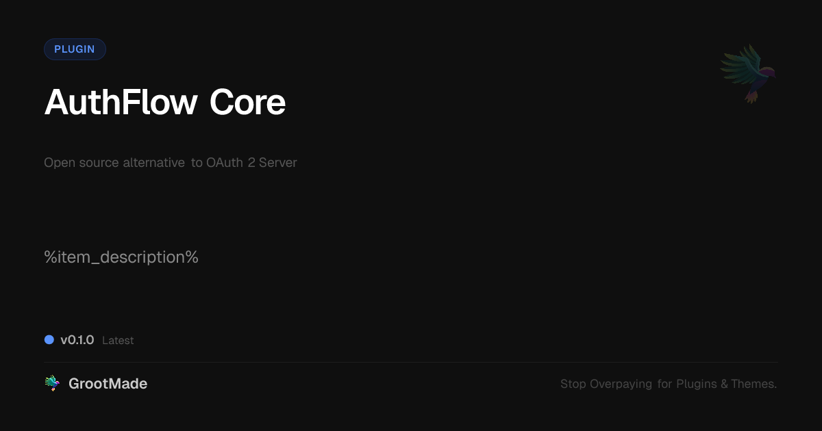 Preview of AuthFlow Core