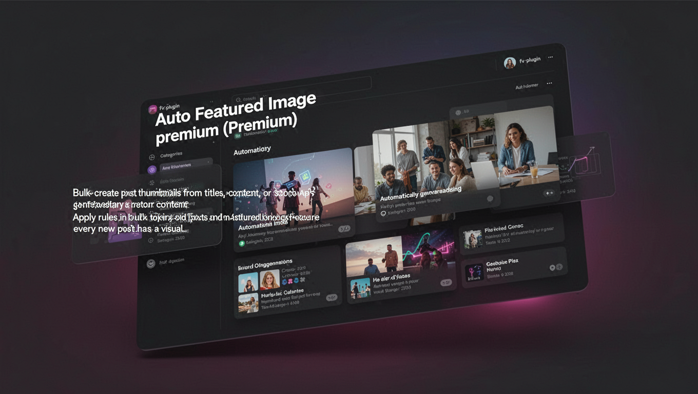 Preview of Auto Featured Image premium (Premium)