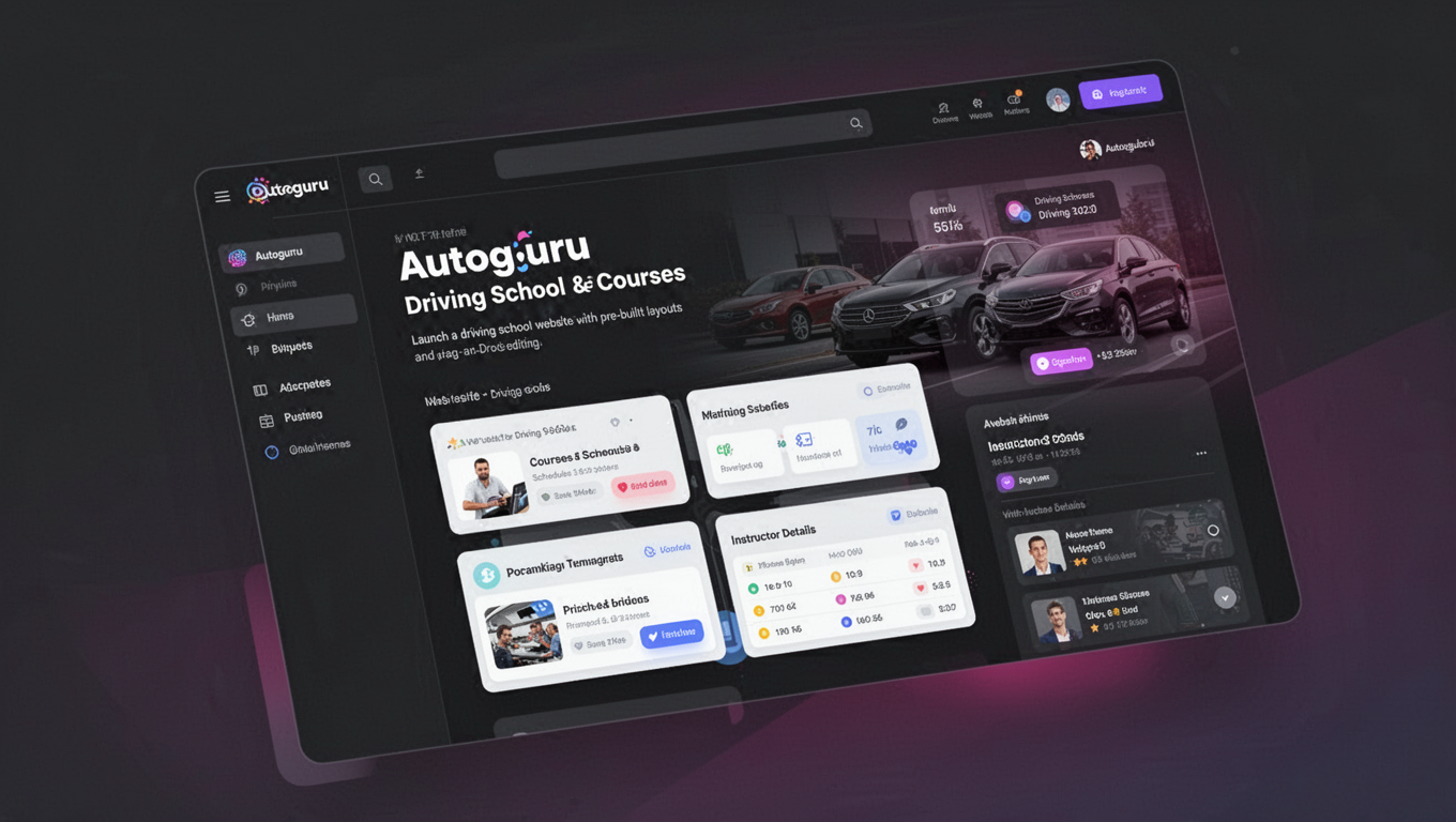 Preview of Autoguru - Driving School & Courses WP Theme