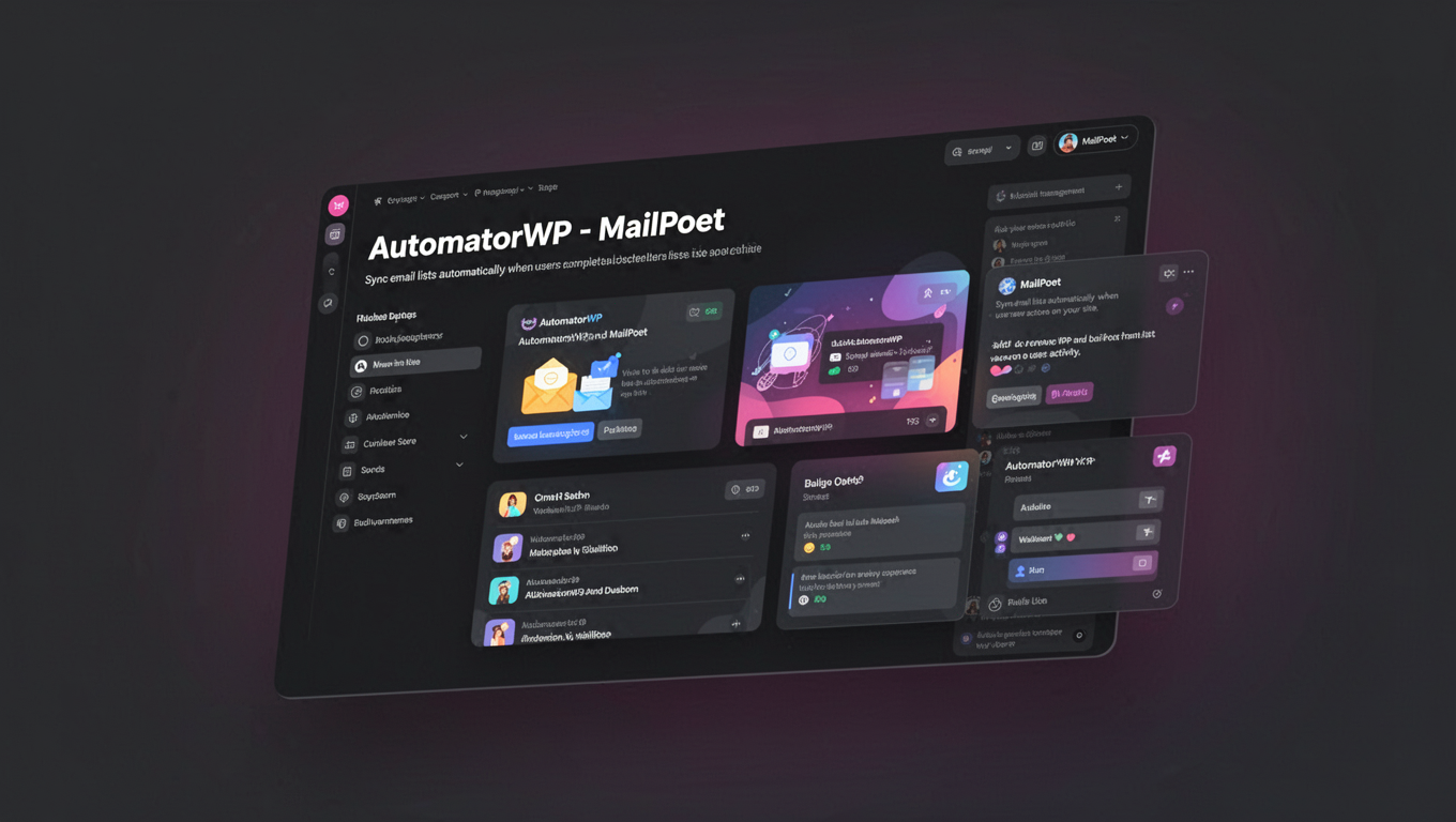 Preview of AutomatorWP - MailPoet