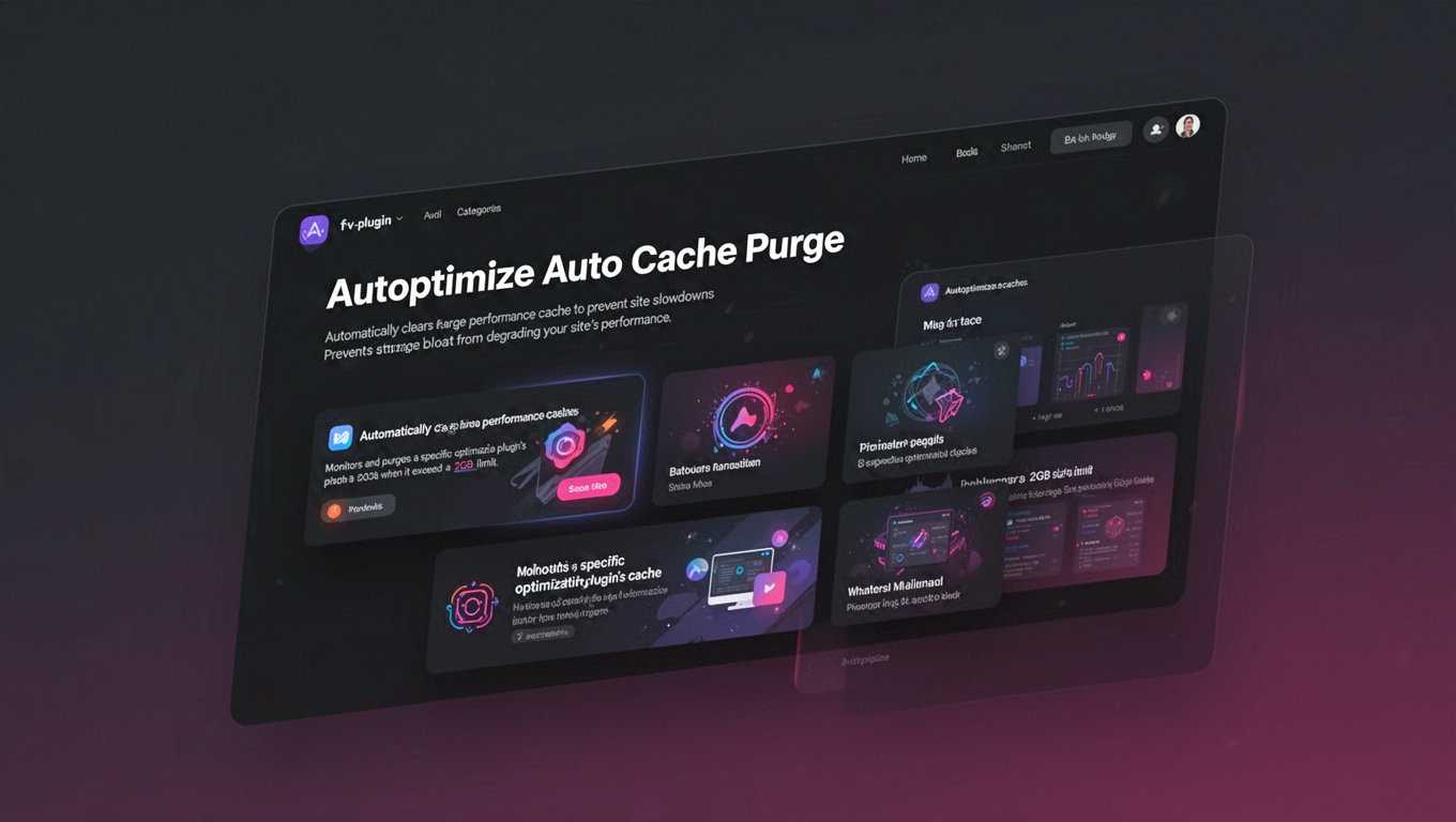 Preview of Autoptimize Auto Cache Purge