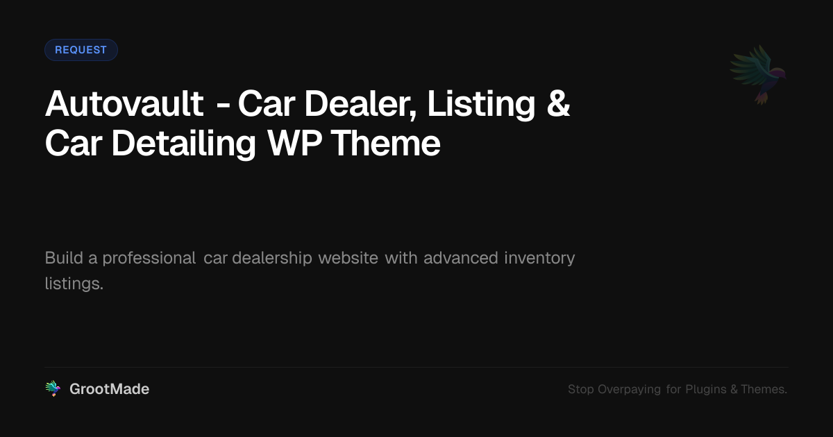 Preview of Autovault - Car Dealer, Listing & Car Detailing WP Theme