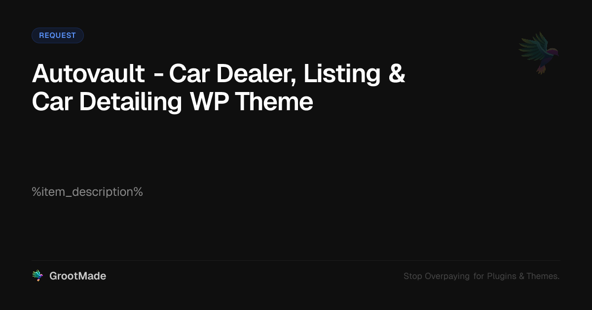 Preview of Autovault - Car Dealer, Listing & Car Detailing WP Theme