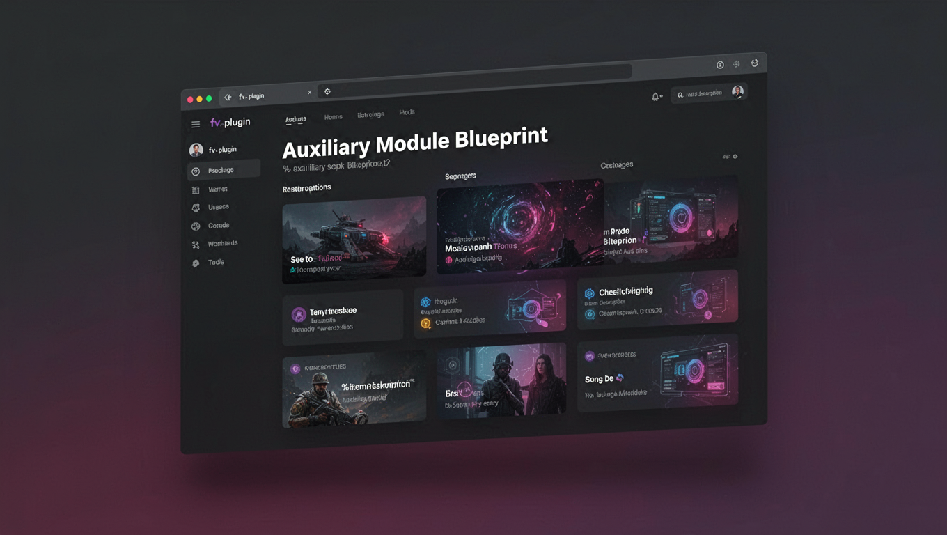 Preview of Auxiliary Module Blueprint