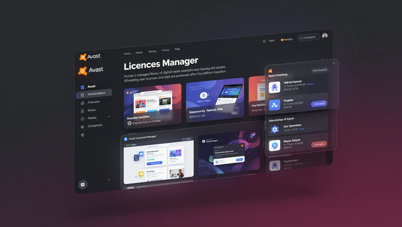 Preview of Avast Licences Manager