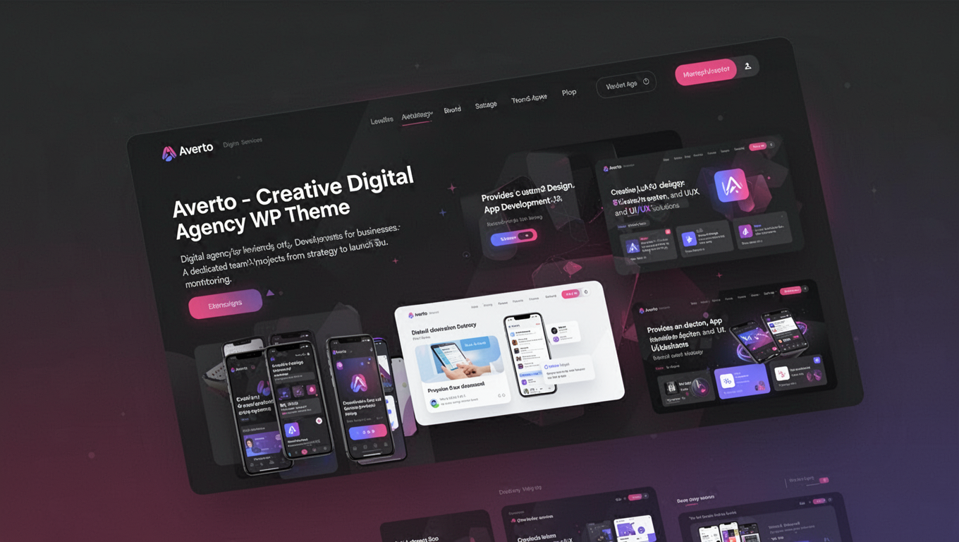 Preview of Averto - Creative Digital Agency WP Theme