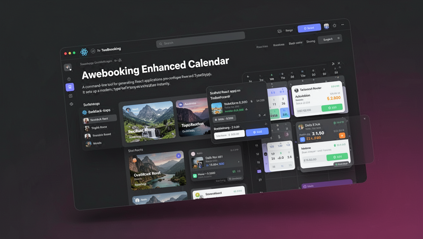 Preview of Awebooking Enhanced Calendar