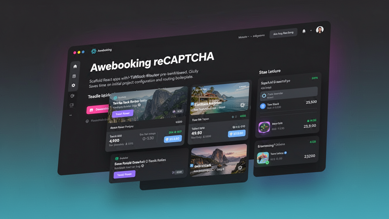 Preview of Awebooking reCAPTCHA