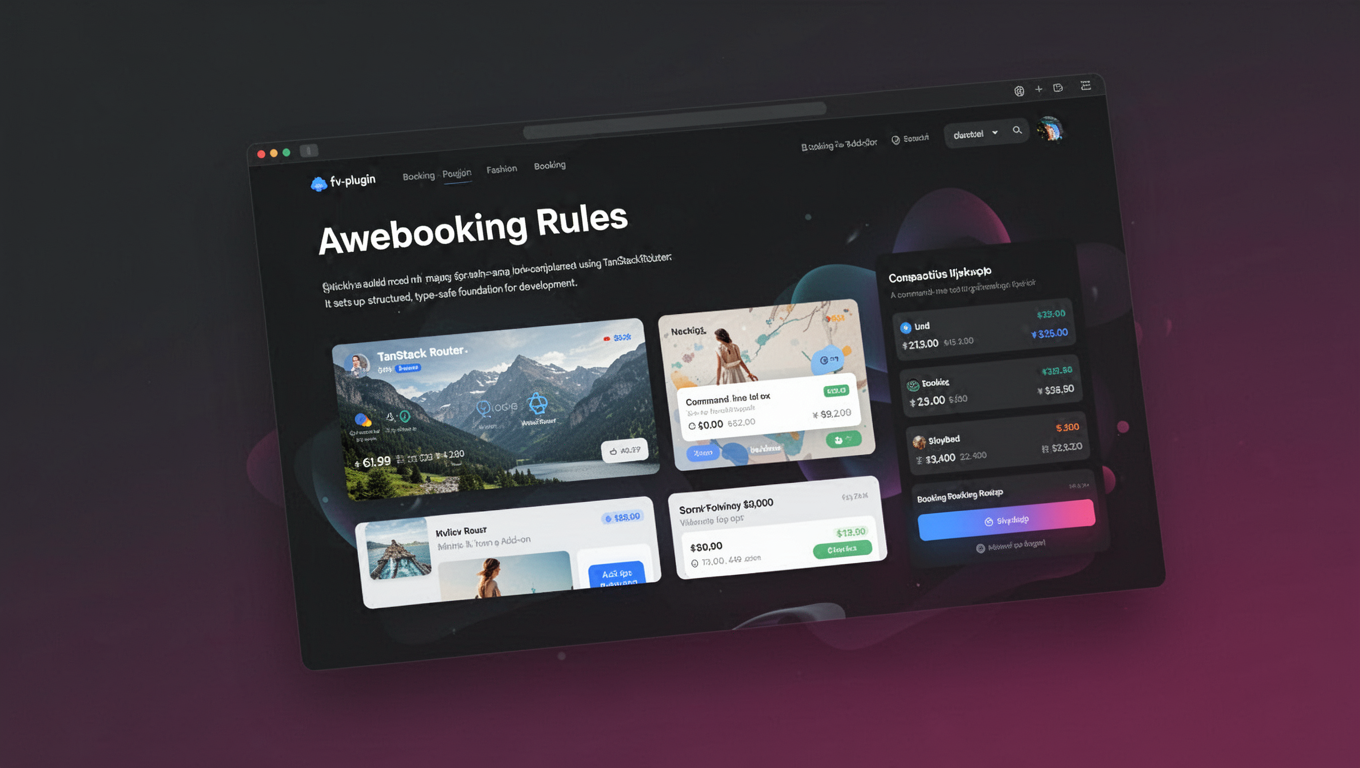 Preview of Awebooking Rules