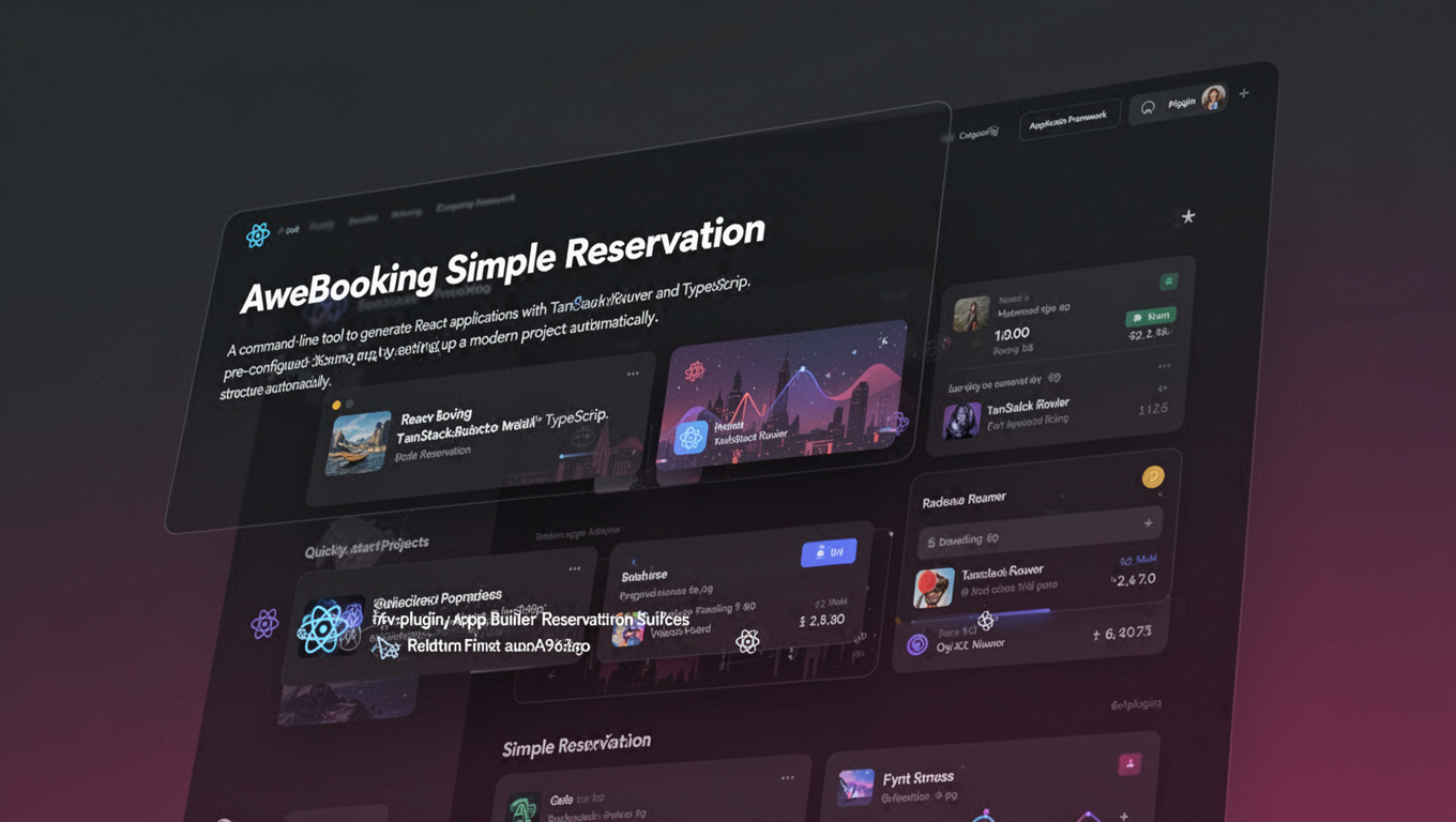 Preview of AweBooking Simple Reservation