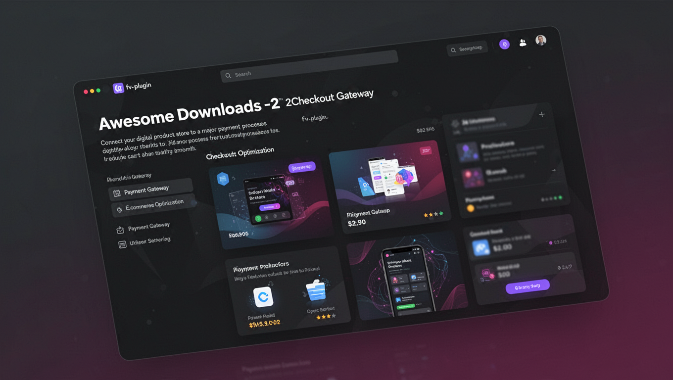 Preview of Awesome Downloads - 2Checkout Gateway