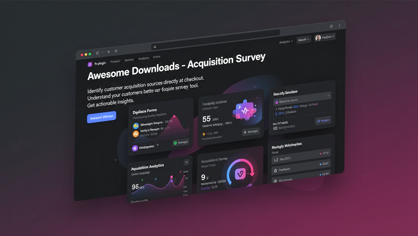 Preview of Awesome Downloads - Acquisition Survey