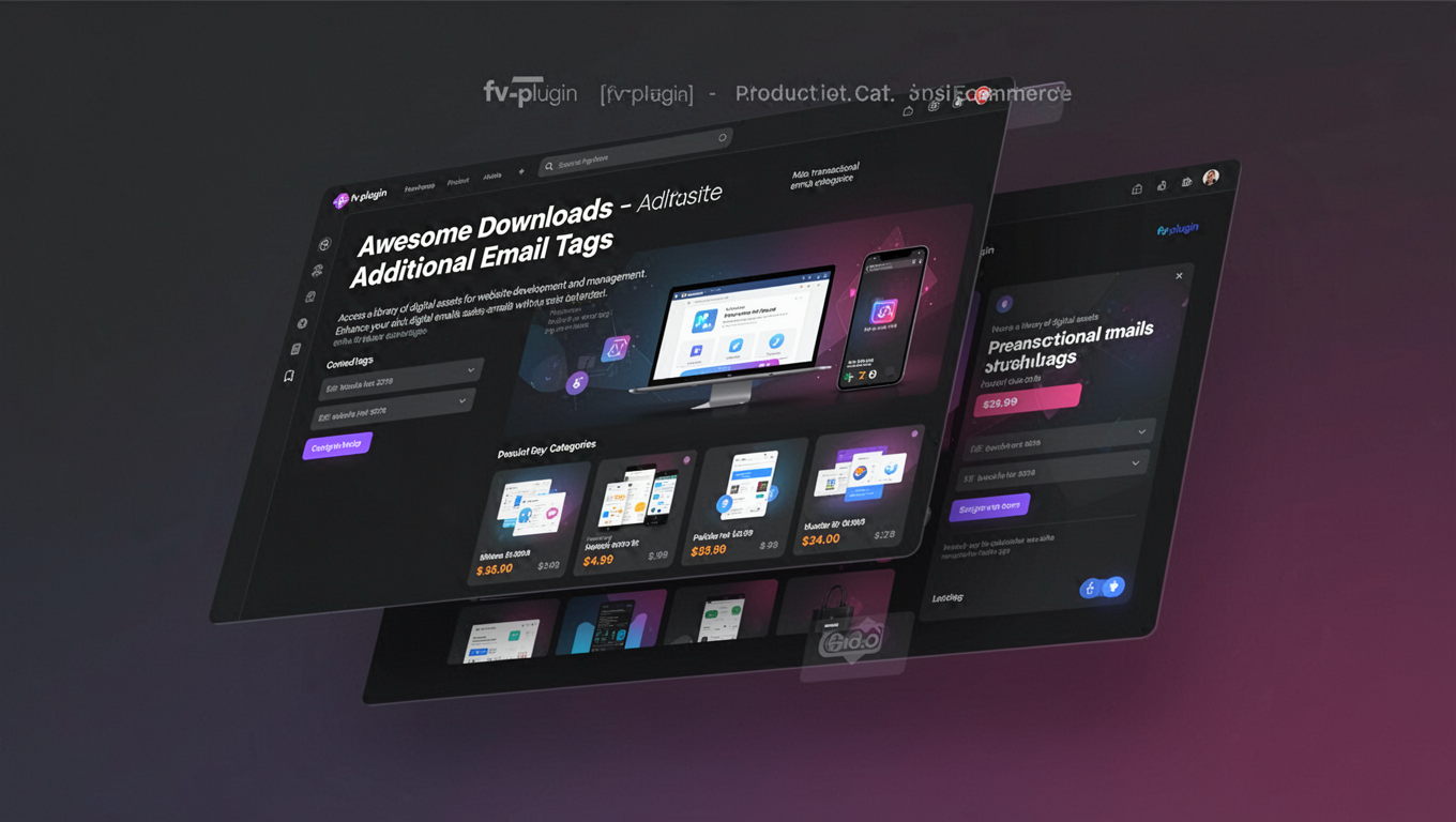 Preview of Awesome Downloads - Additional Email Tags
