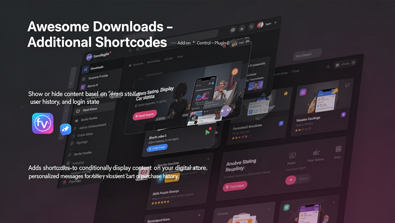 Preview of Awesome Downloads - Additional Shortcodes