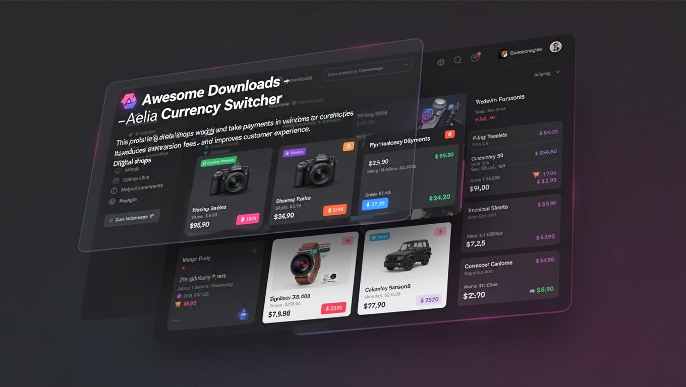 Preview of Awesome Downloads - Aelia Currency Switcher
