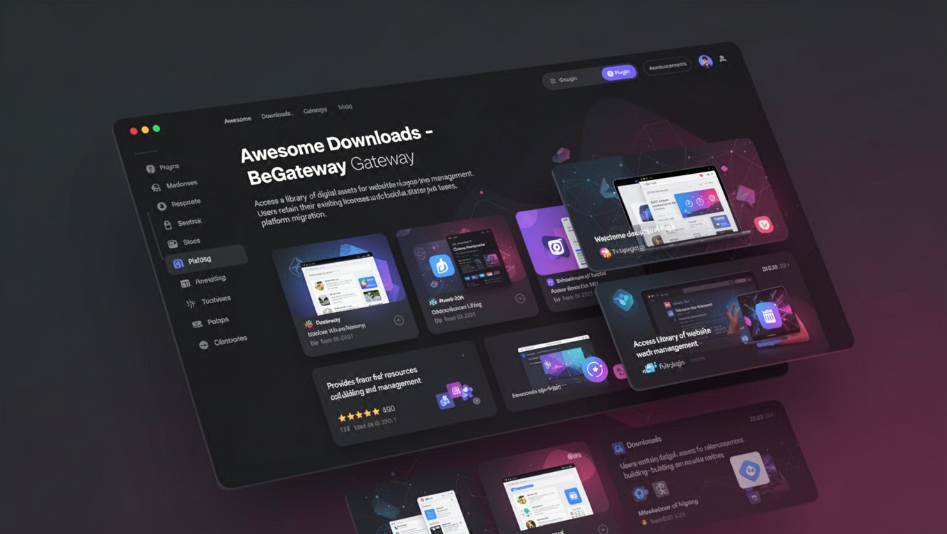 Preview of Awesome Downloads - BeGateway Gateway