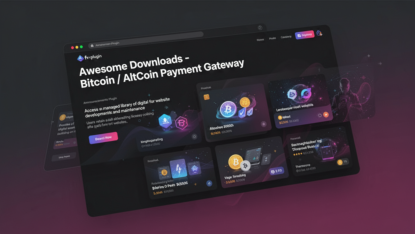 Preview of Awesome Downloads - Bitcoin / AltCoin Payment Gateway