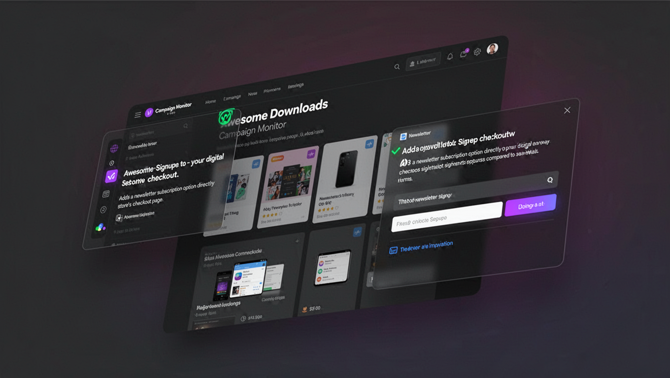 Preview of Awesome Downloads - Campaign Monitor