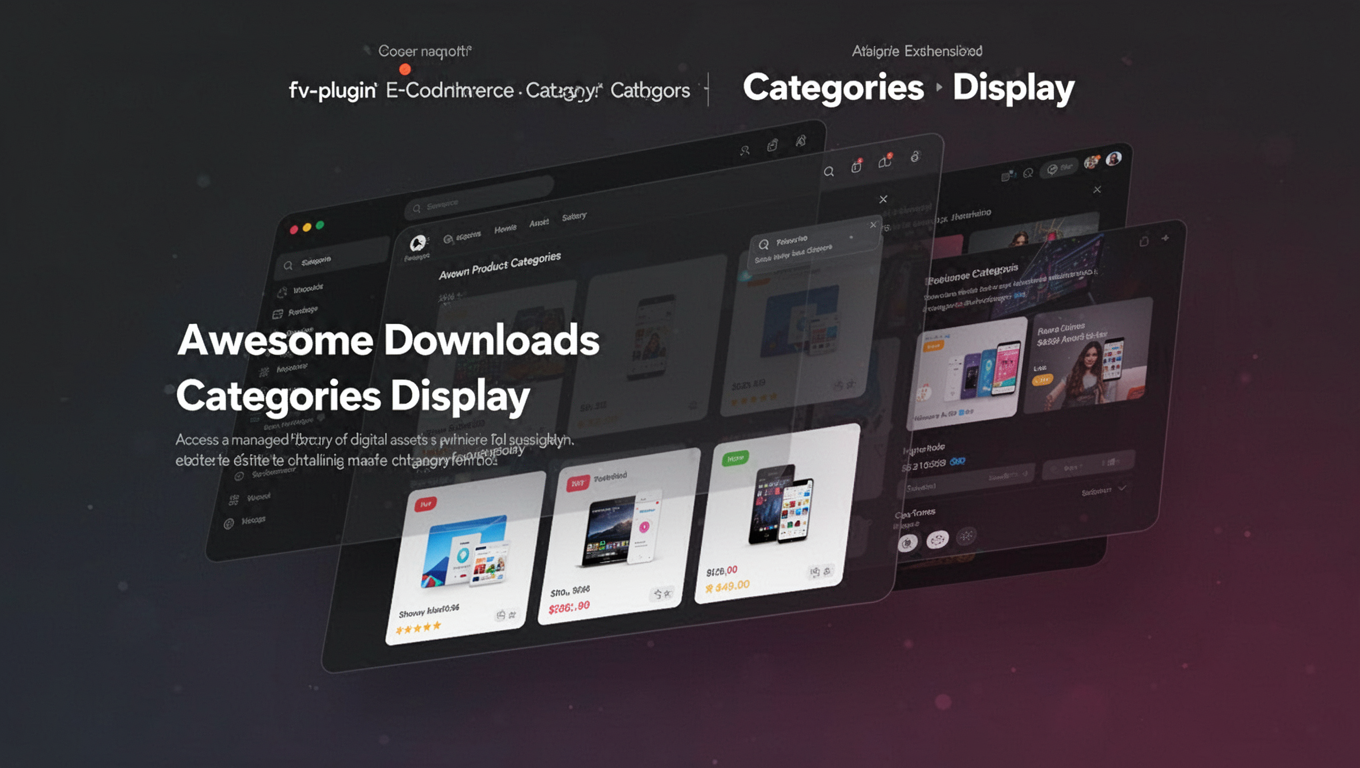 Preview of Awesome Downloads Categories Display