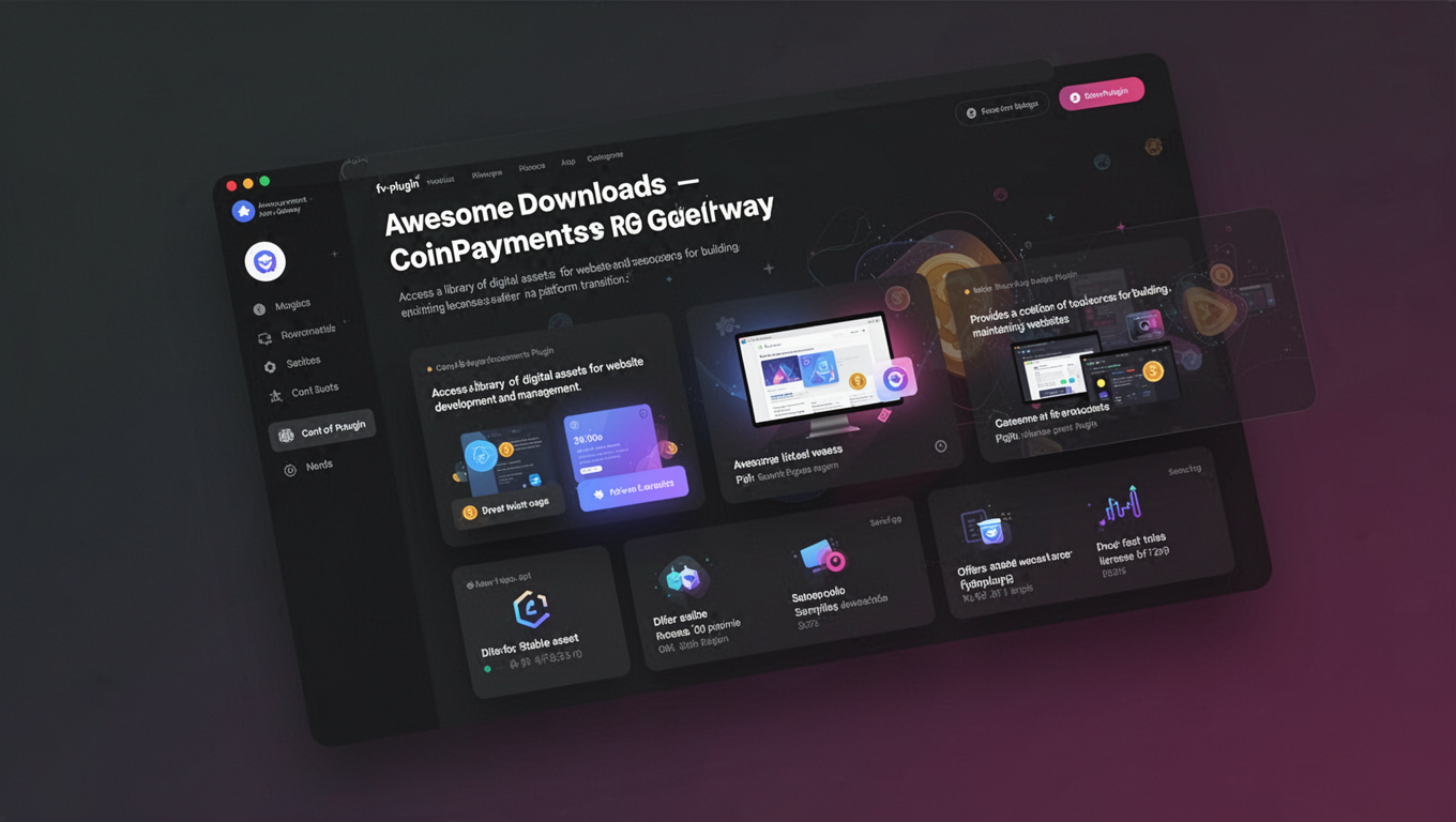 Preview of Awesome Downloads - CoinPayments Gateway
