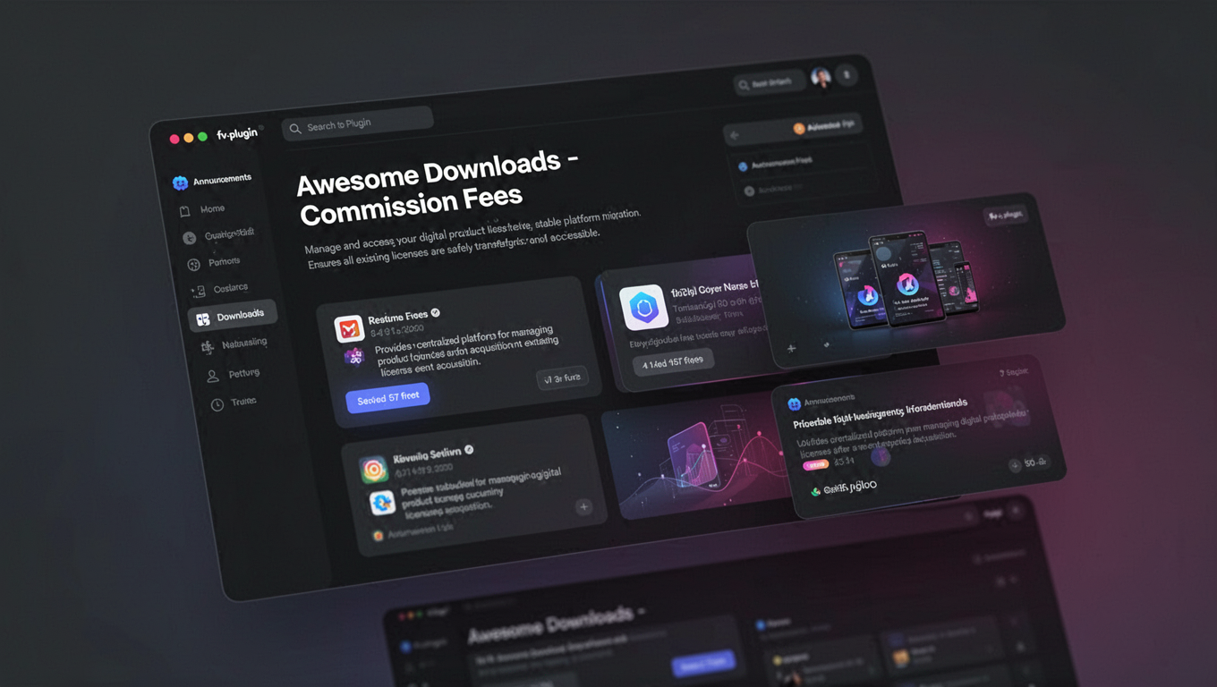Preview of Awesome Downloads - Commission Fees