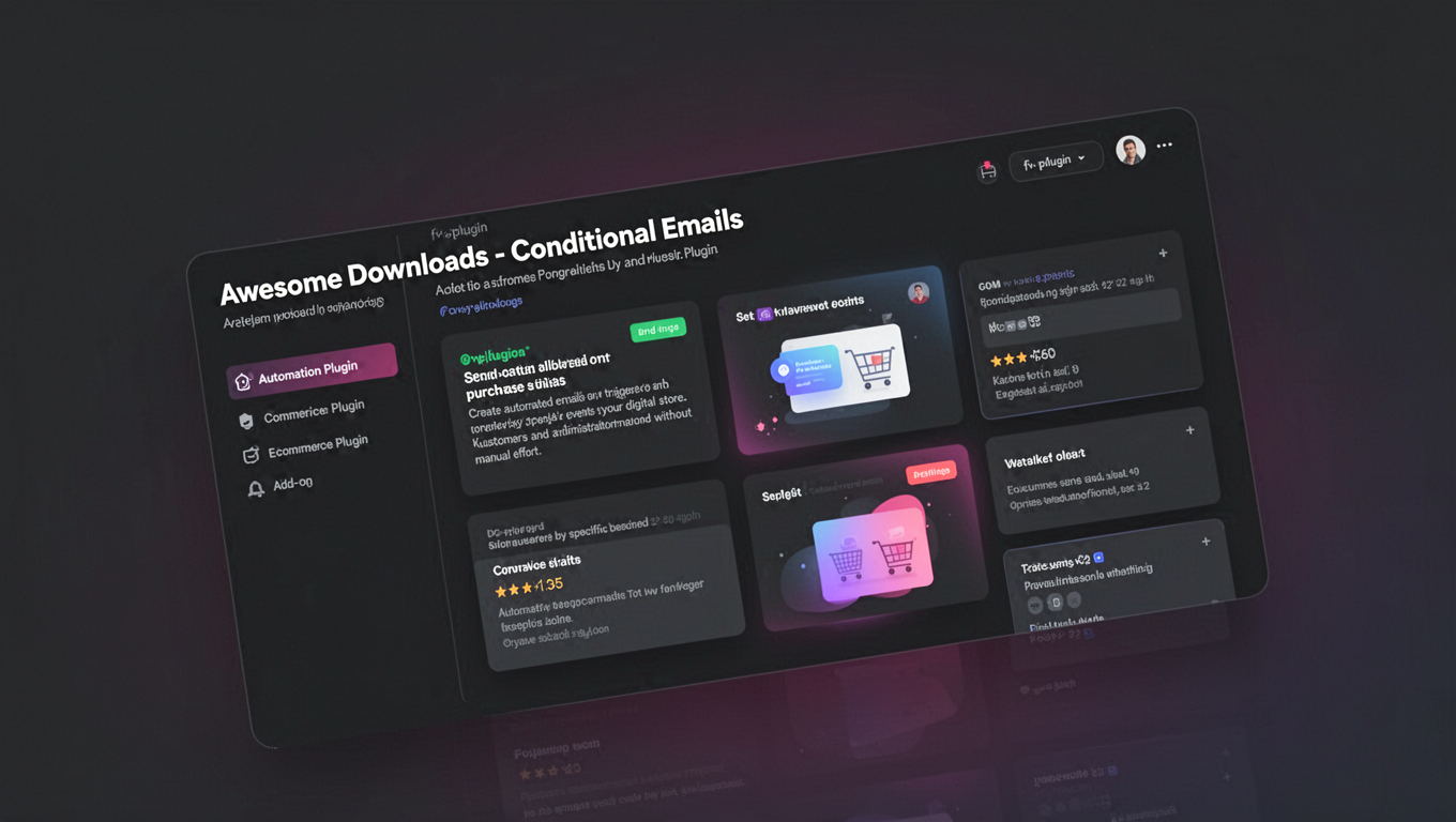 Preview of Awesome Downloads - Conditional Emails