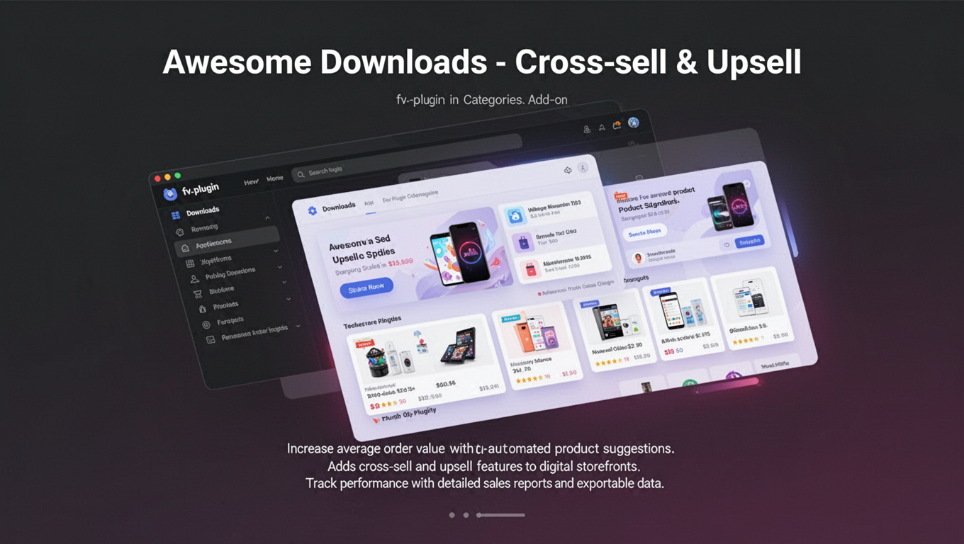Preview of Awesome Downloads - Cross-sell & Upsell
