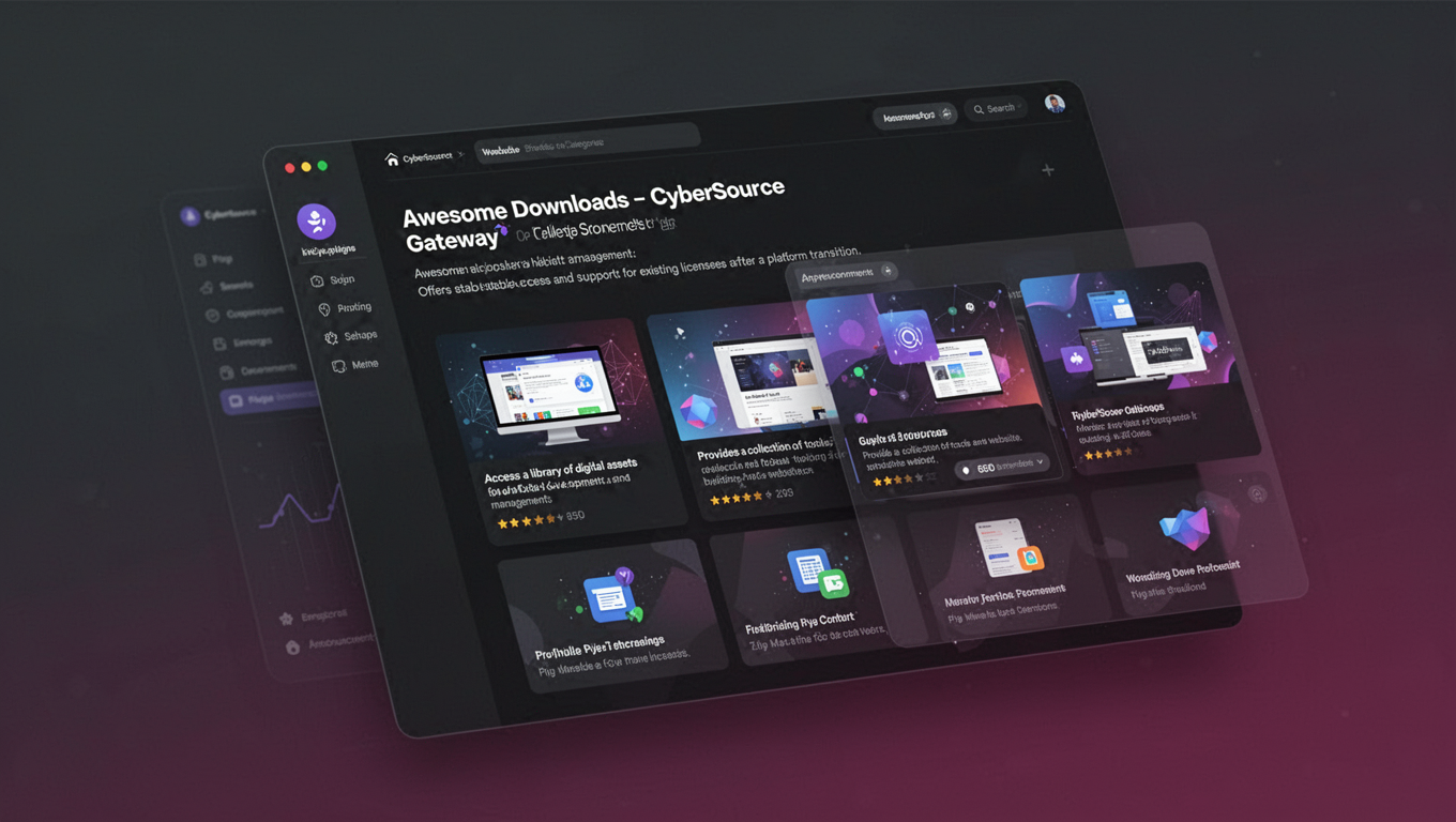Preview of Awesome Downloads - CyberSource Gateway