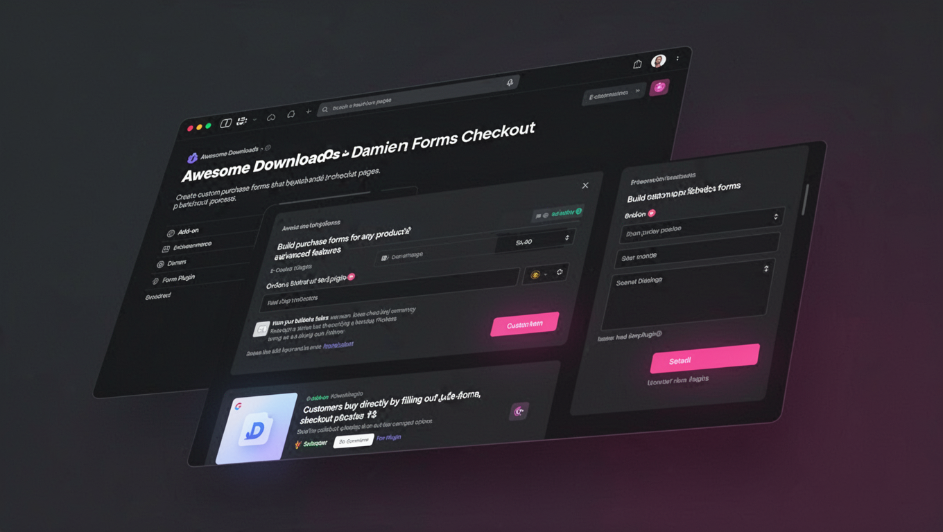 Preview of Awesome Downloads - Damien Forms Checkout