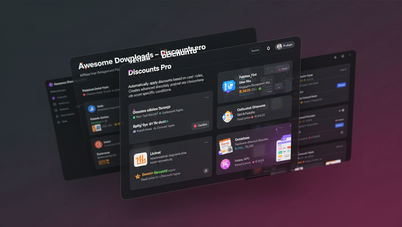 Preview of Awesome Downloads - Discounts Pro