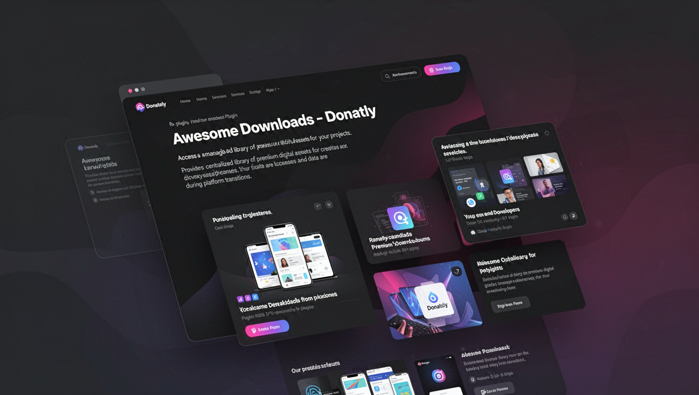 Preview of Awesome Downloads - Donately