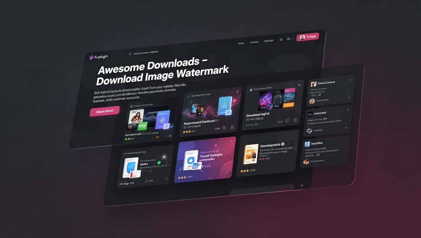 Preview of Awesome Downloads - Download Image Watermark