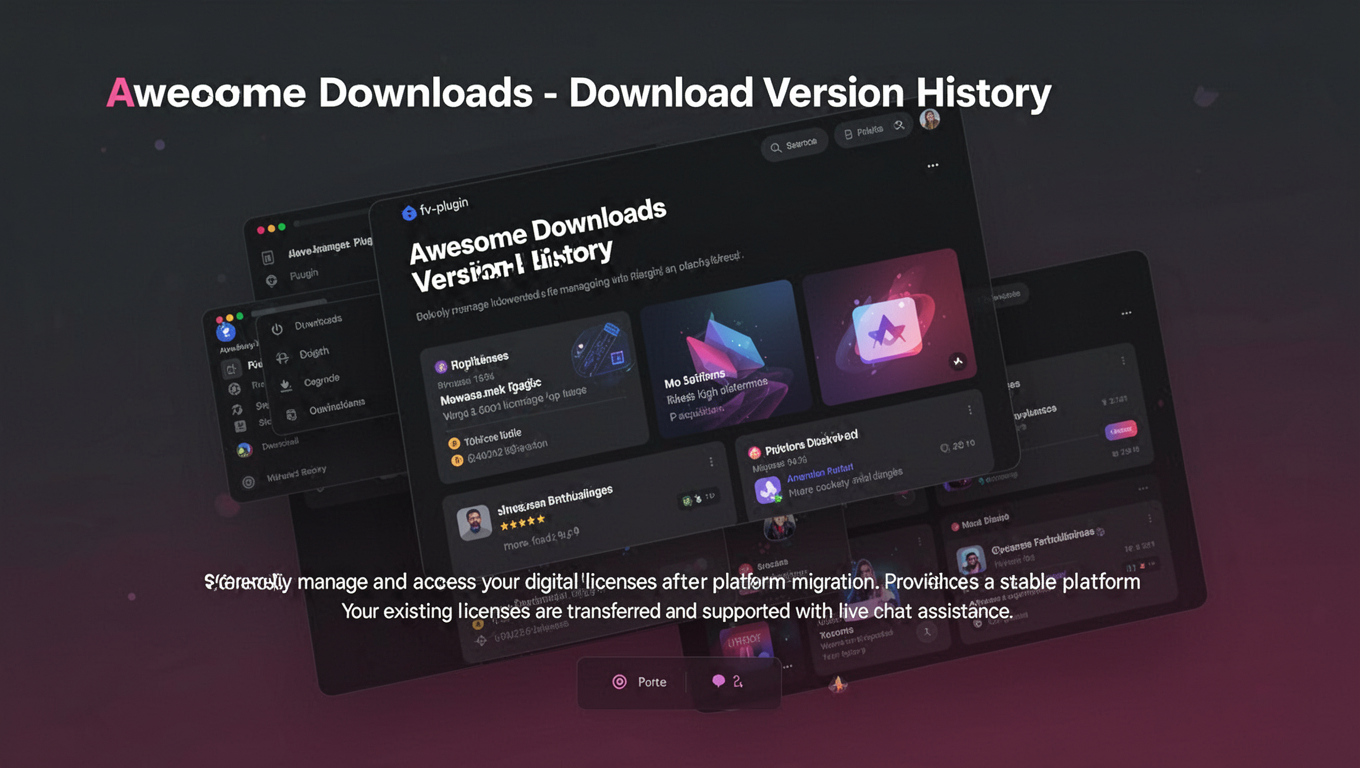 Preview of Awesome Downloads - Download Version History