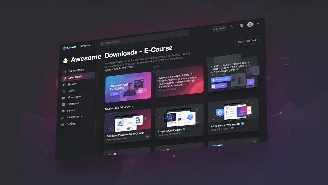 Preview of Awesome Downloads - E-Course