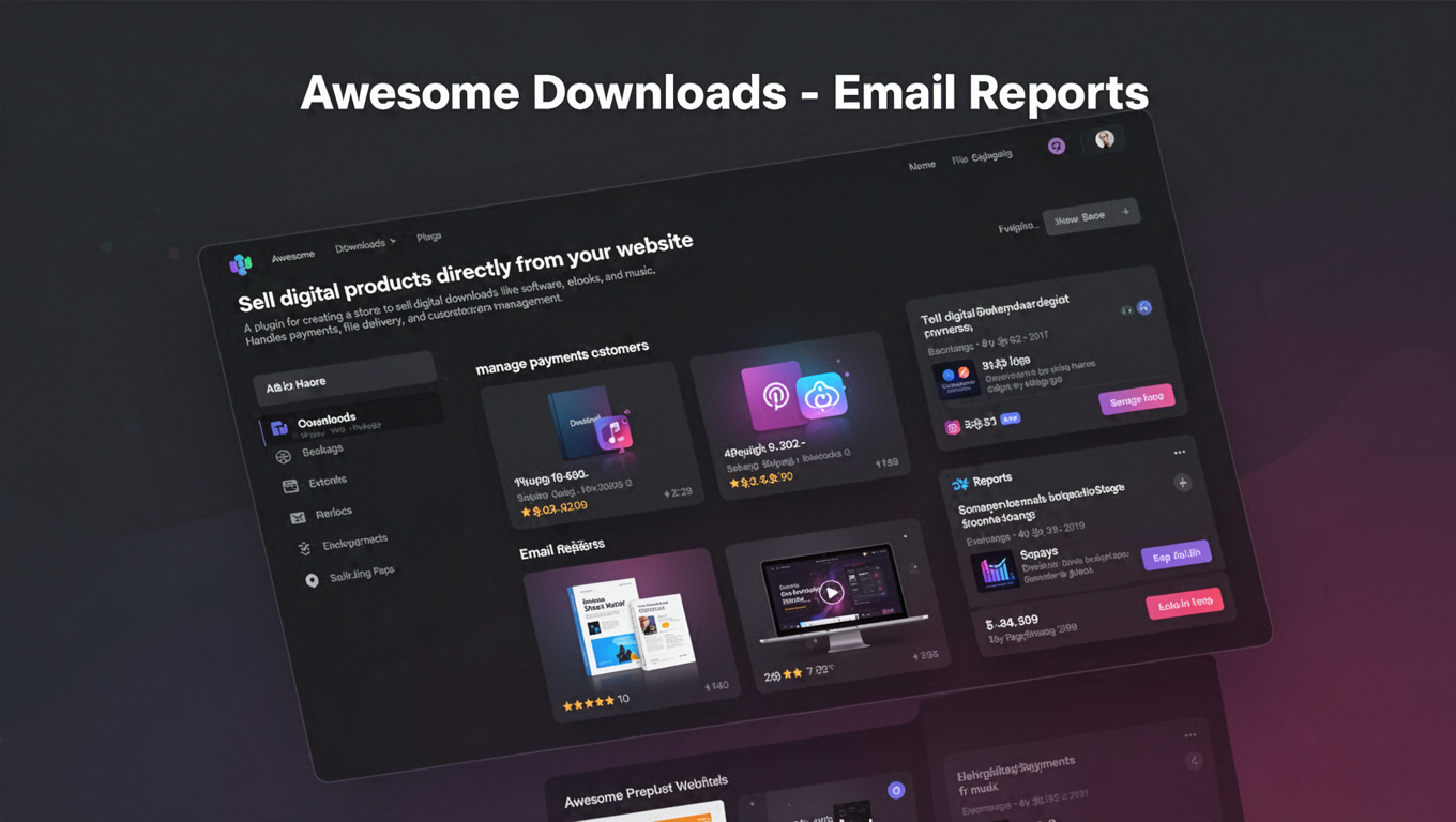 Preview of Awesome Downloads - Email Reports