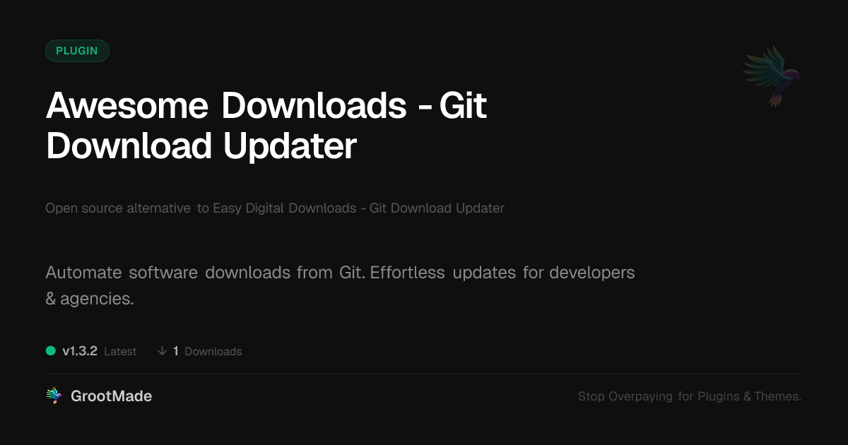 Awesome Downloads - Git Download Updater