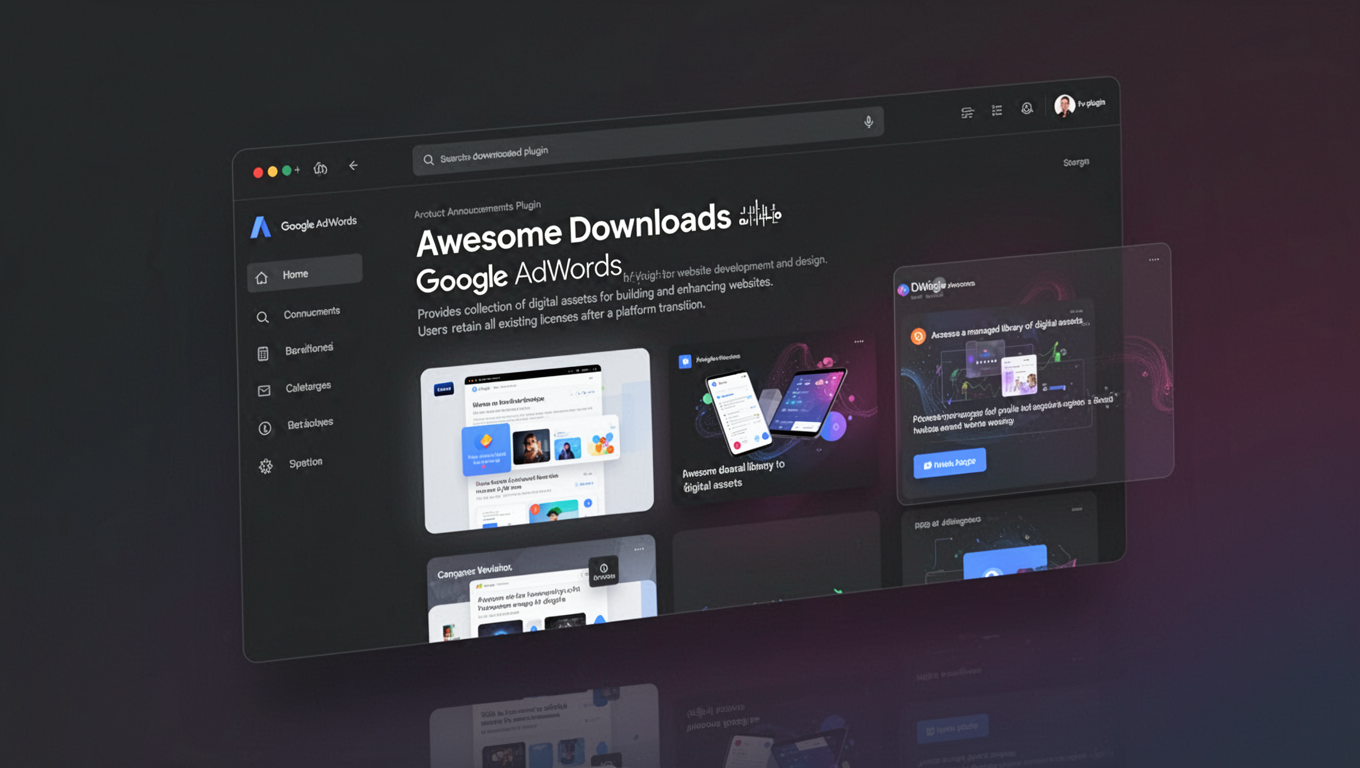 Preview of Awesome Downloads - Google AdWords